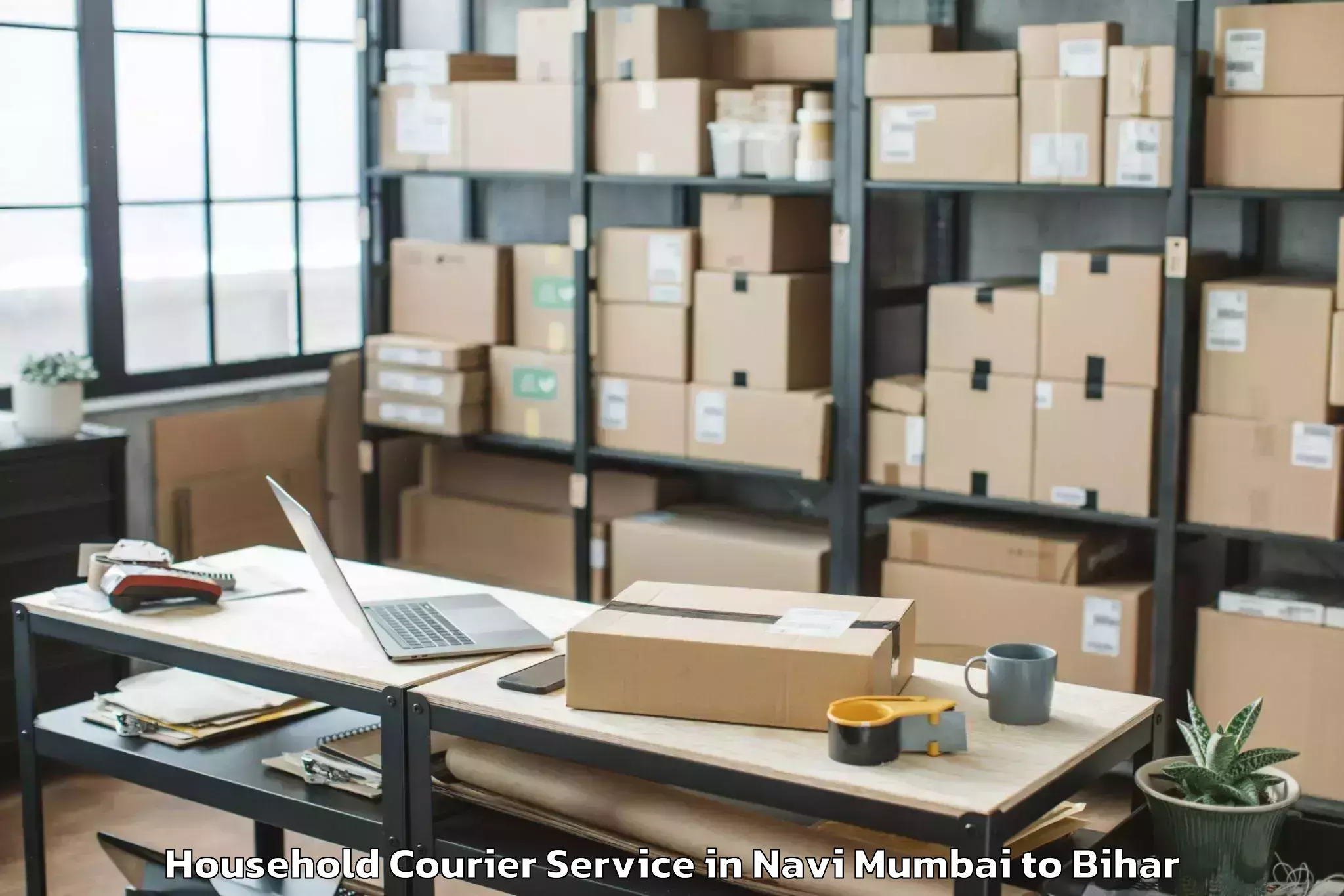 Navi Mumbai to Phulparas Household Courier Booking